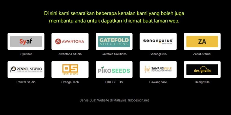 Servis Buat Website No.1 di Malaysia