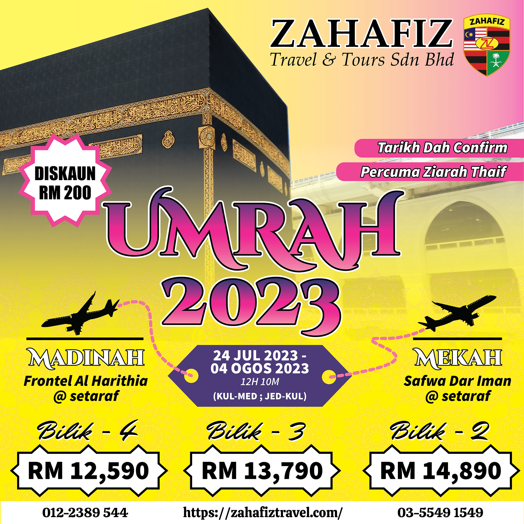 ZAHAFIZ TRAVEL & TOURS – Pakej Haji & Umrah Malaysia No.1