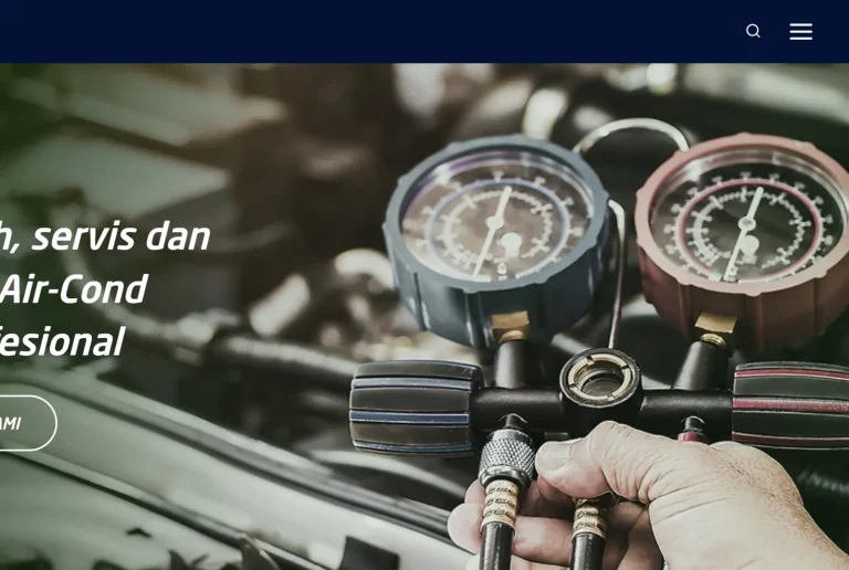 Laman web ACS Car Service, servis aircond kereta