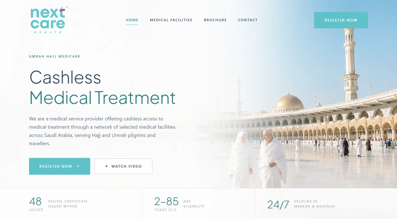 Next Care Health – Perkhidmatan Perubatan Tanpa Bayaran Tunai untuk Jemaah Umrah dan Haji